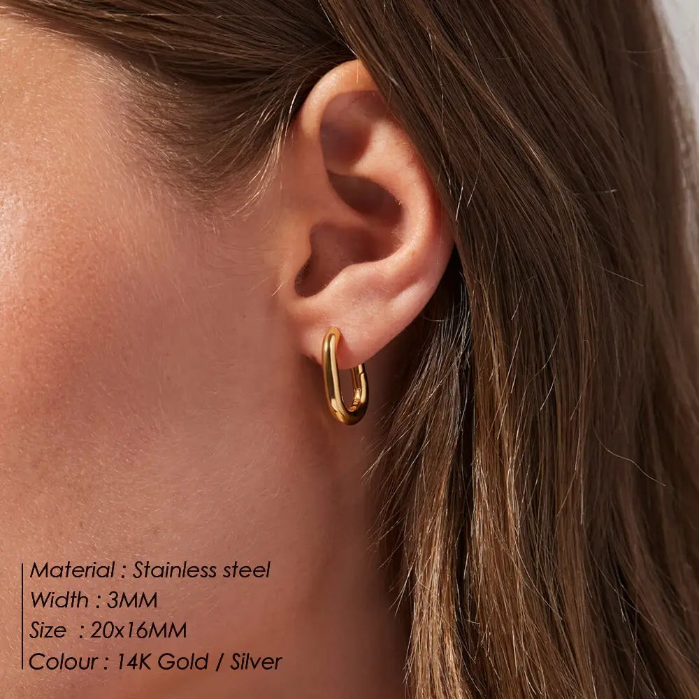 U-Shape Stud Earrings